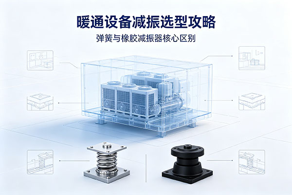 欧恺空调-江苏欧恺空调讲解暖通设备减振选型攻略，弹簧与橡胶减振器核心区别及适用场景